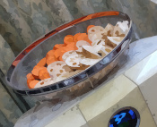 空気清浄機で干す